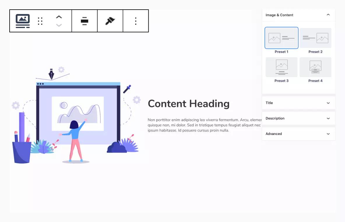 Image & Content block