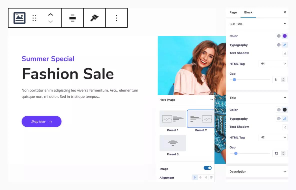 Gutenberg Hero Block