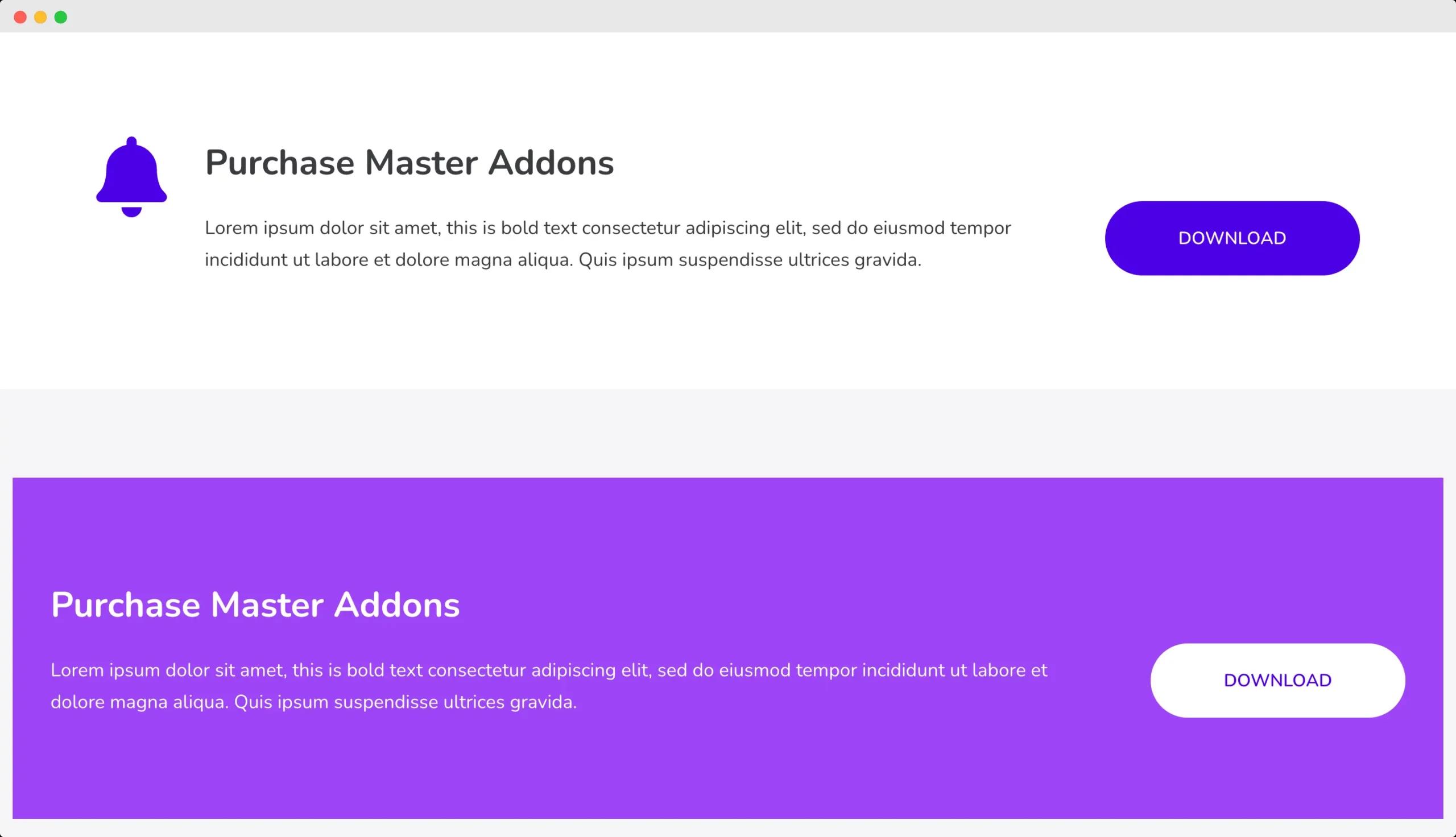 Call to action Element