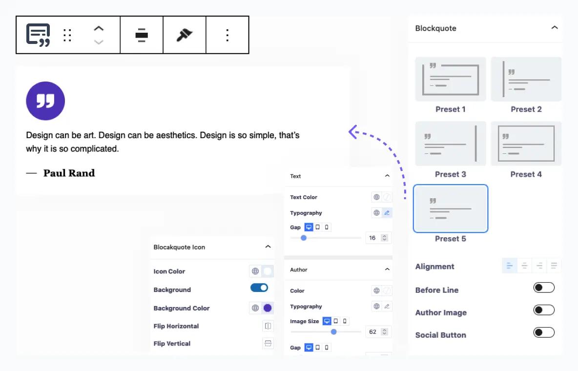 Blockquote for Gutenberg