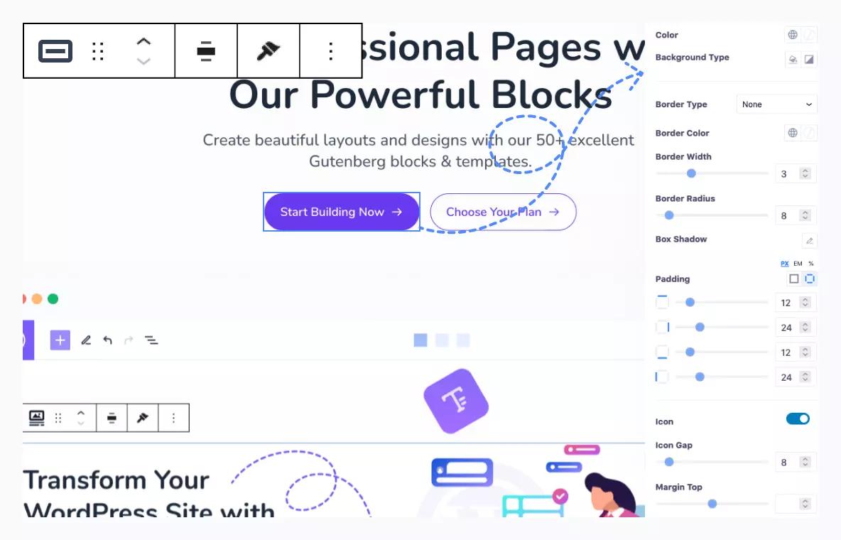 Button block for Gutenberg