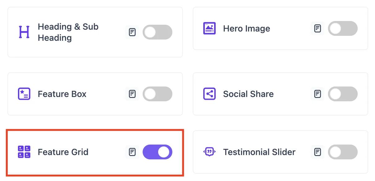 Feature Grid Block in Master Blocks plugin