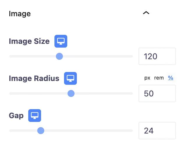 Testimonial image style