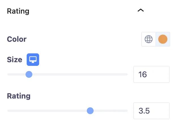 Testimonial Rating Style