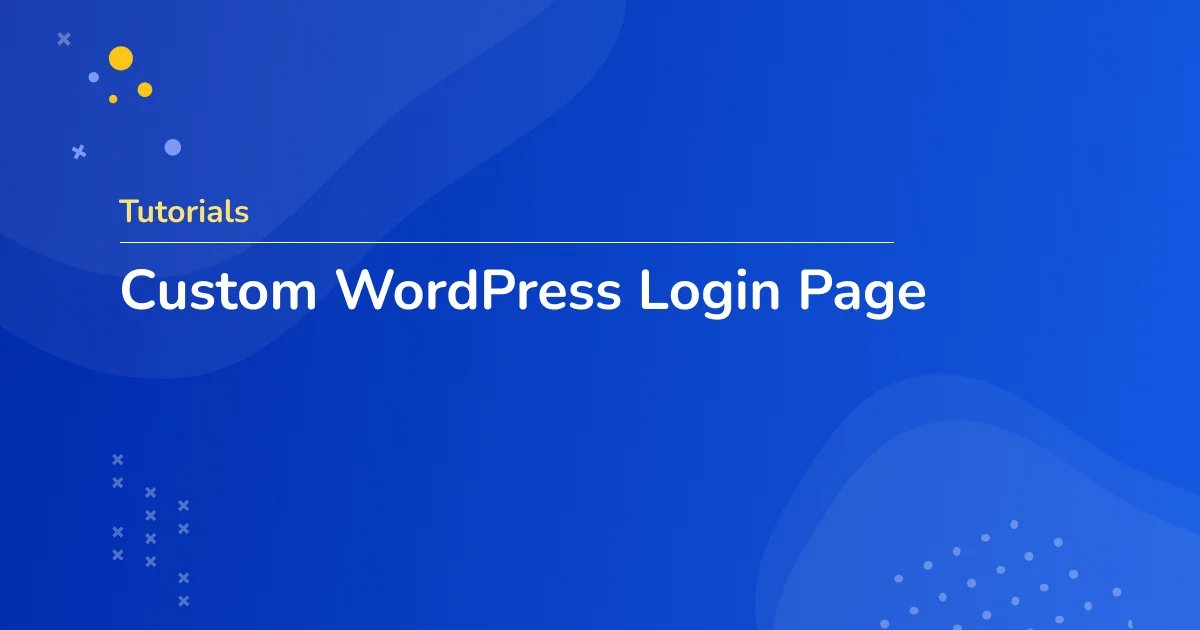 create custom wordpress login page