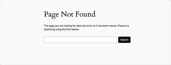 404 Not Found Error