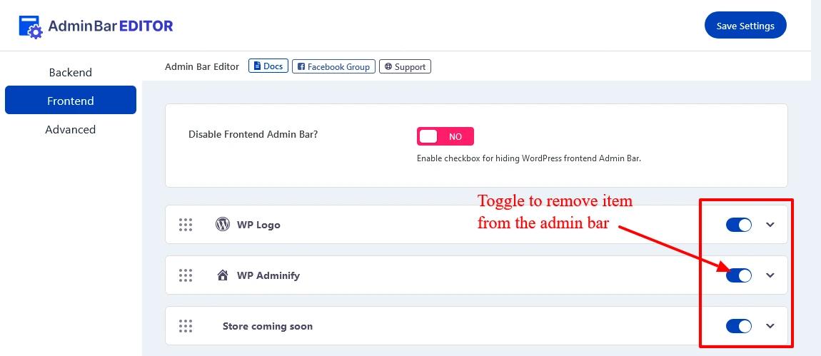 Remove unnecessary admin bar items