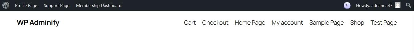 Custom admin bar for subscribers