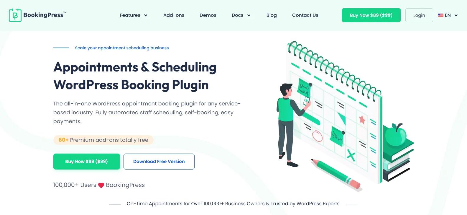BookingPress - Best Overall WordPress Appointment Booking Plugin