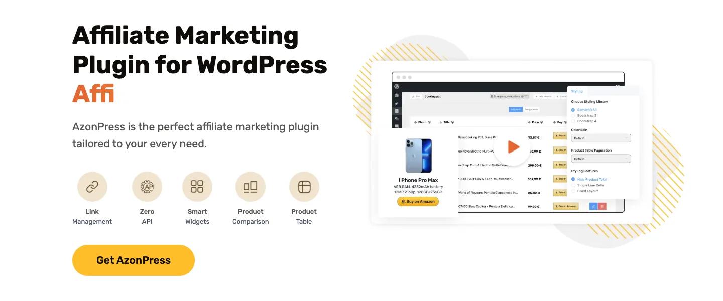 AzonPress homepage