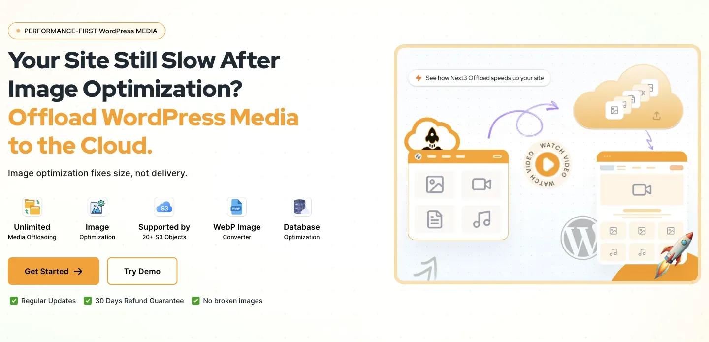 Next3 Offload homepage