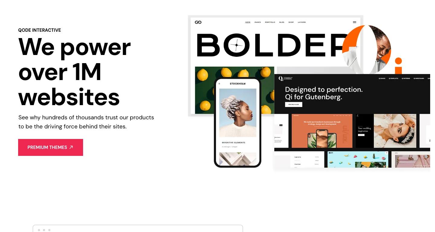 Qode Interactive homepage