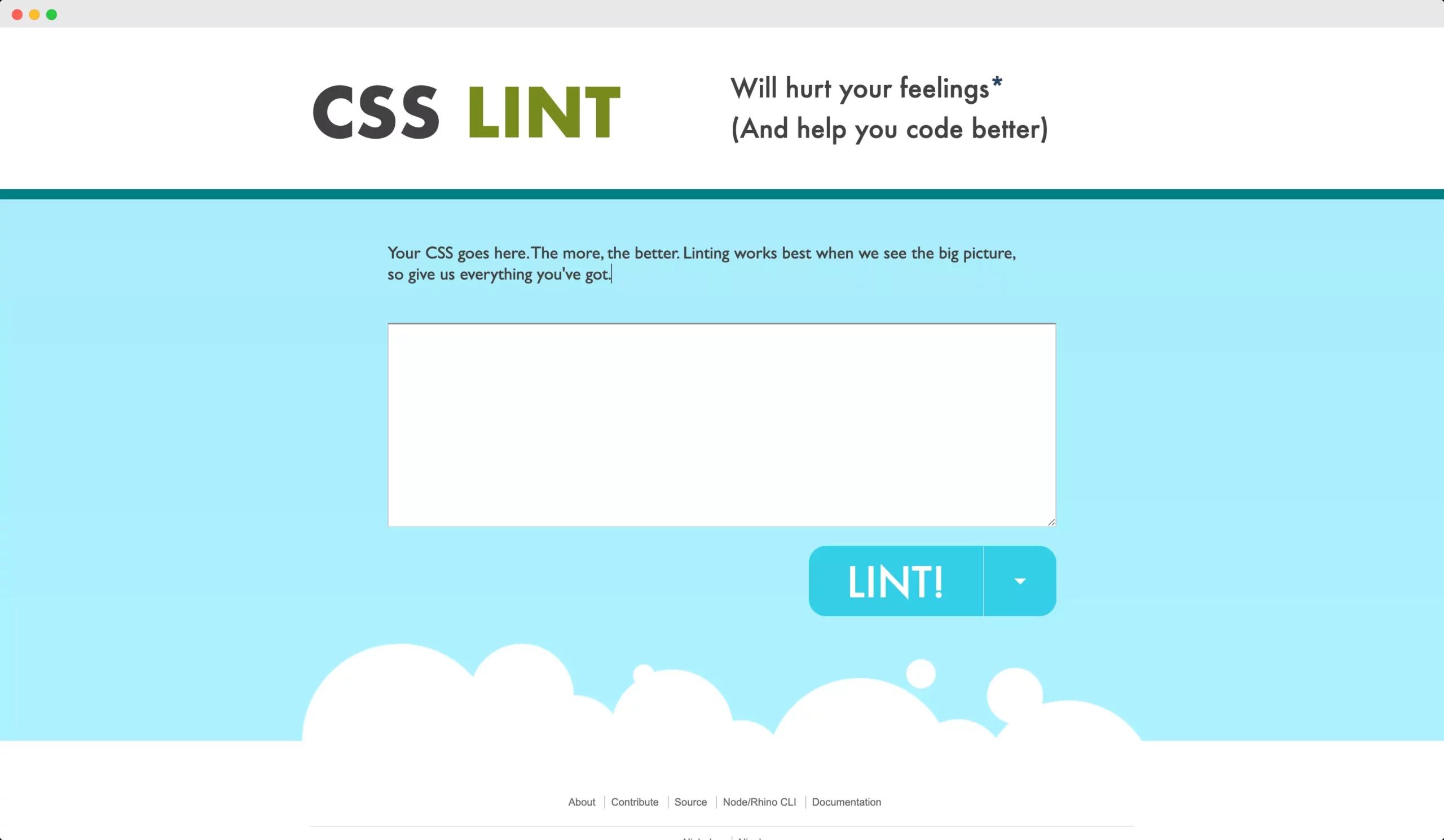 CSS Lint - Web Design Tools