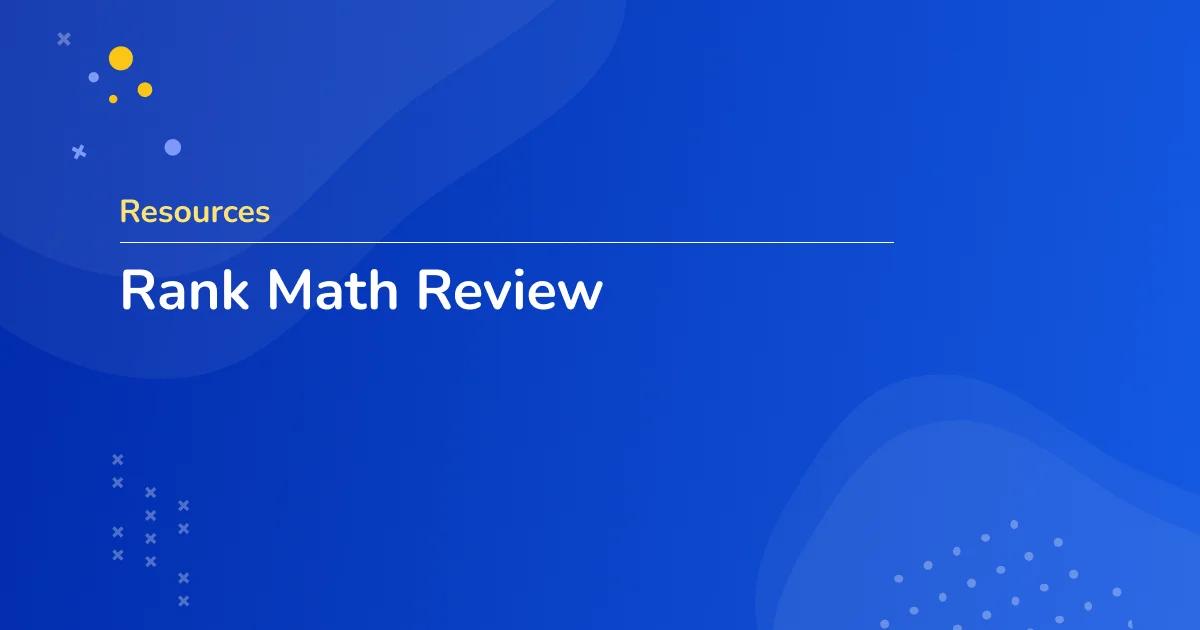 Rank Math Review