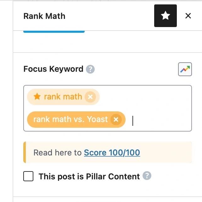 Focus Keyword and Content Analysis in Rank Math